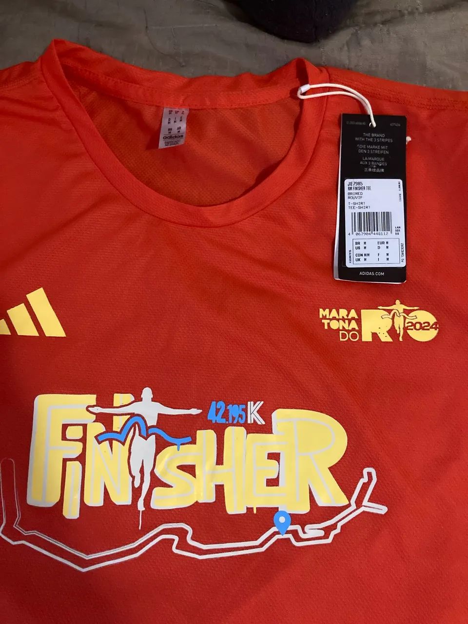 Camiseta Oficial Adidas Finisher Maratona do Rio 2024 (42K