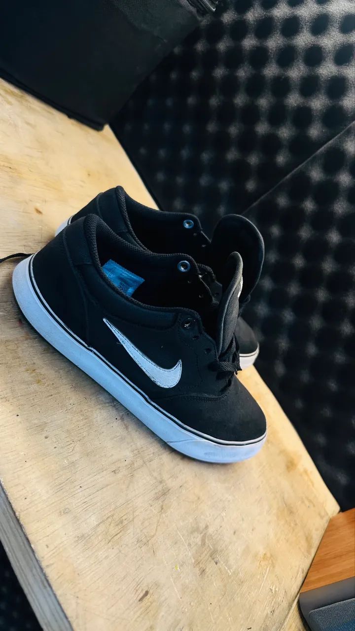 Sb Chron TÃªnis Nike Sb Preto E Branco Tênis Nike SB Chron