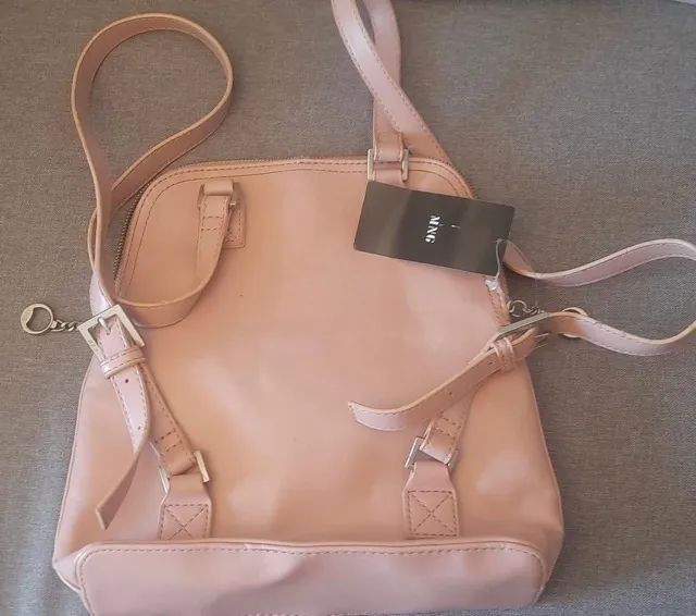 Mochila Mango rosa claro/nude - Foto 2