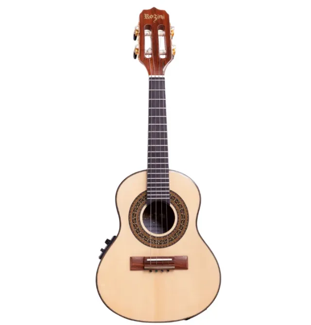 Cavaquinho Profissional Rozini RC07.AT.N.J Ativo Nat. Jacarandá - Capt. Fishman Presys II