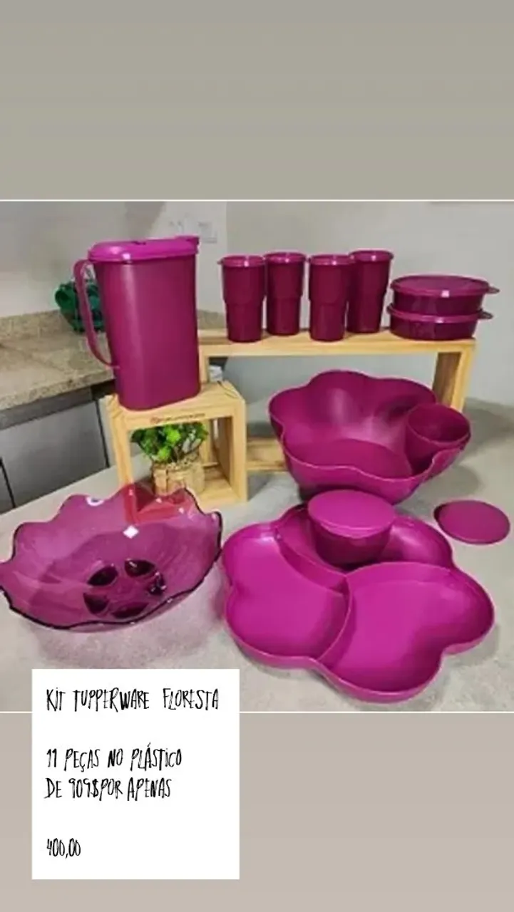 Kit Tupperware Floresta