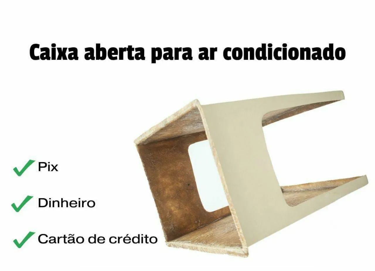 Caixa aberta para ar condicionado
