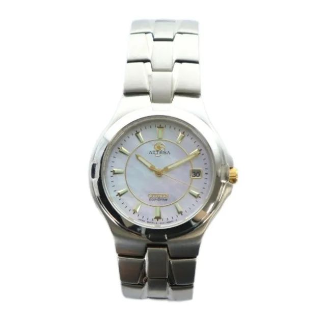 Citizen Attesa E110-K17951 Solar Titanium Prata 10ATM Unisex - Foto 2