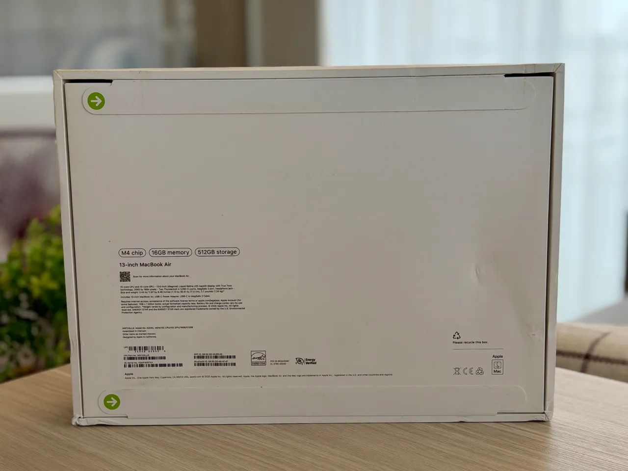 MacBook air 13 Polegadas M4 16GB 512SSD Midnight - LACRADO