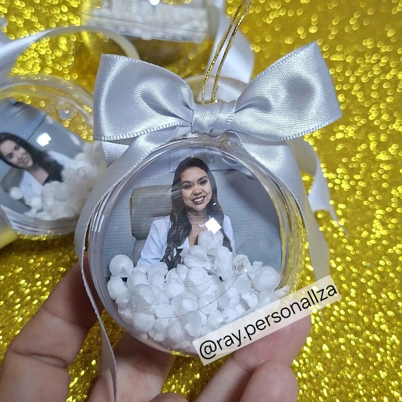 Bola de natal com foto