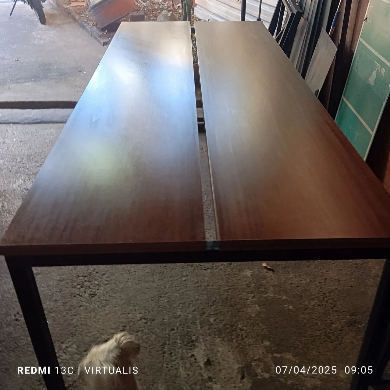 Mesa de reunião estilo industrial  - Foto 3