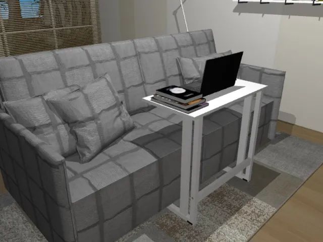 Mesa Notebook Delluxe. Em Madeira Maciça L65CM X P35cm x A70CM. - Foto 2