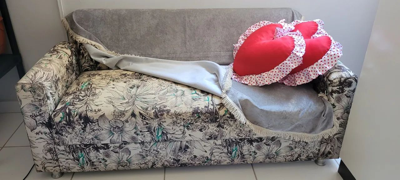 Cama Box Queen + Mini Sofá Retrô - Foto 4