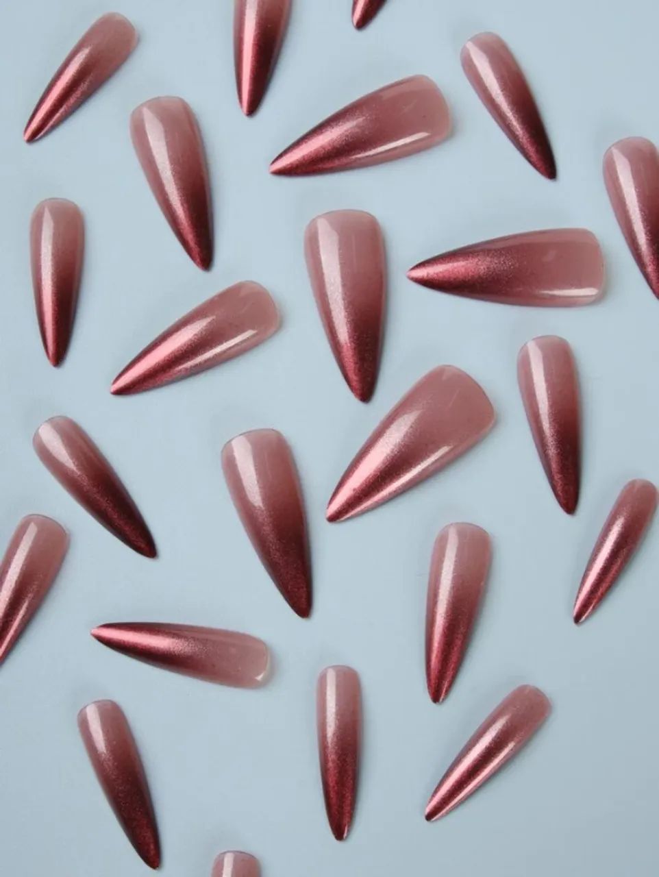 24 Peças de Unhas Postiças + Cola Transparente + Lixa de Unha - Foto 2