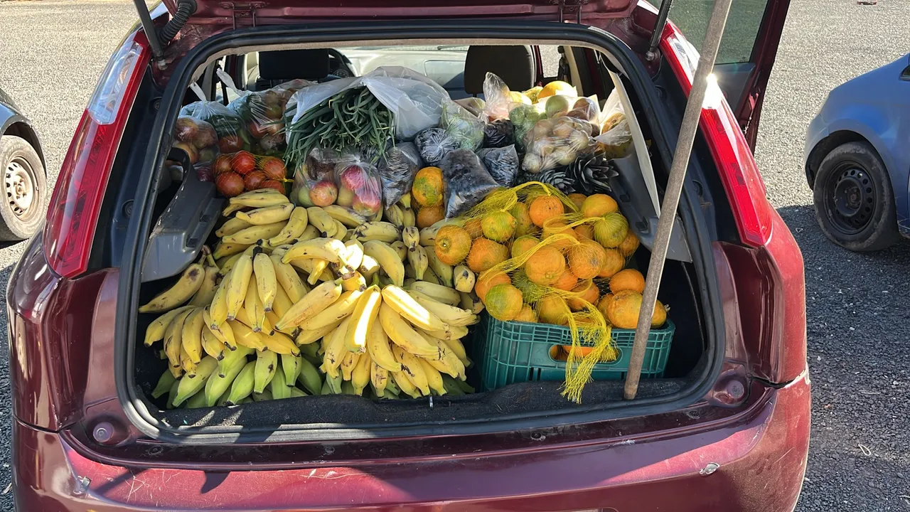 Vendedor de frutas externo 