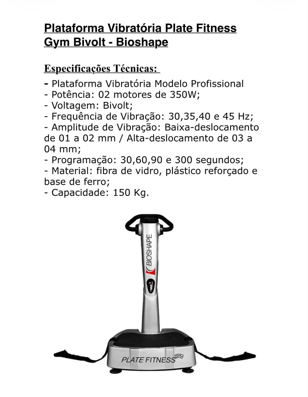 PLATAFORMA VIBRATÓRIA PROFISSIONAL  - Foto 3