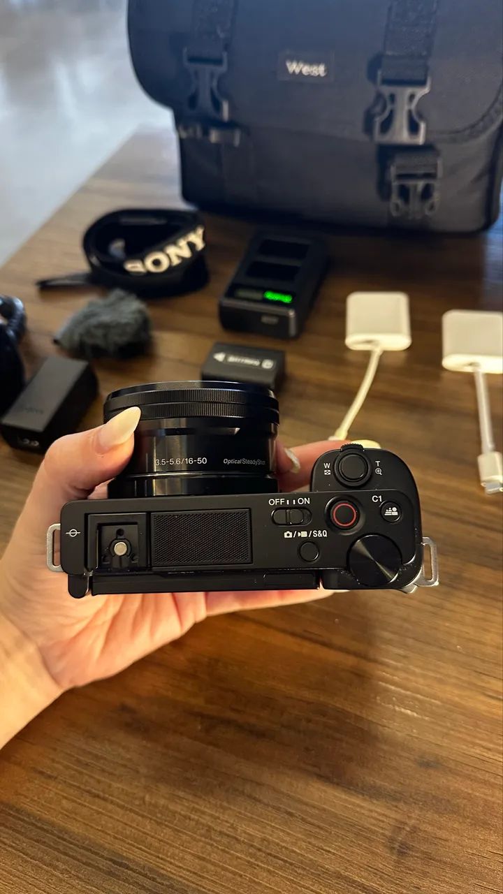 Sony zve10 + lente do kit 16-50mm  - Foto 2