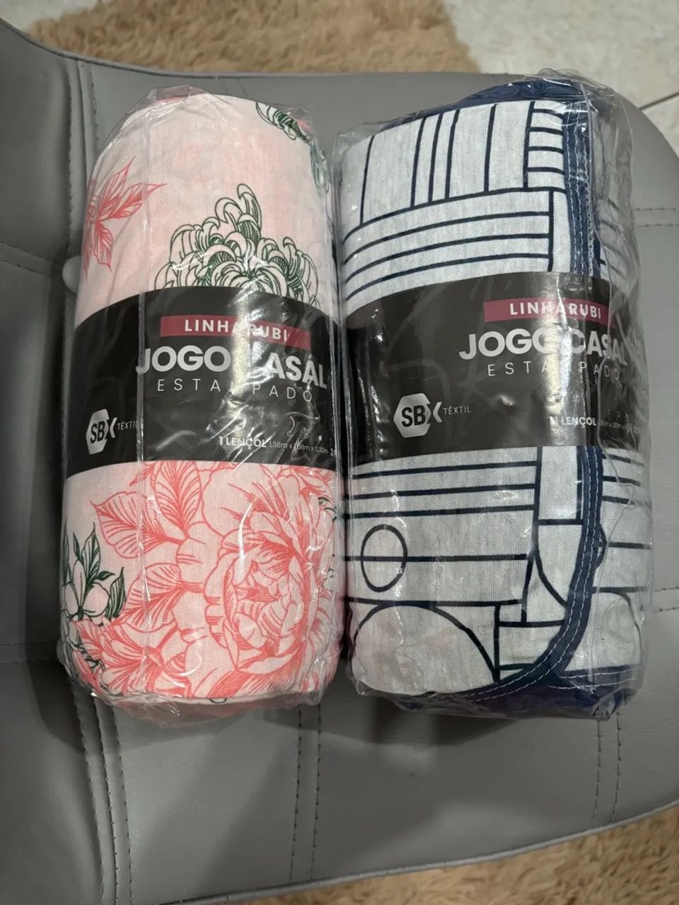 Jogo de lençol casal em malha 3 peças - Foto 3