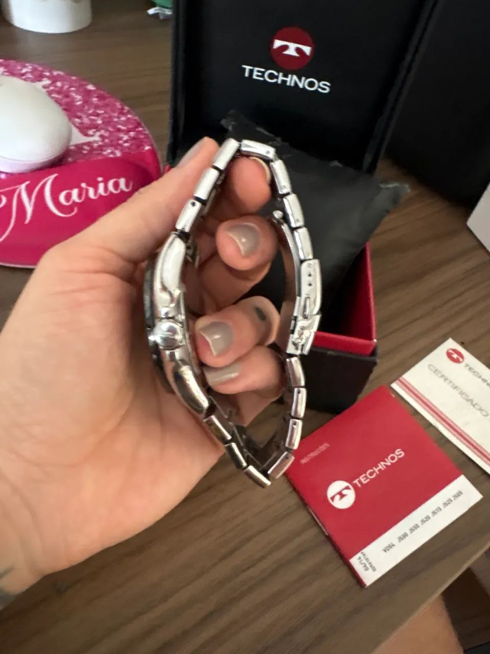 Relógio Technos masculino skymaster prata  - Foto 3