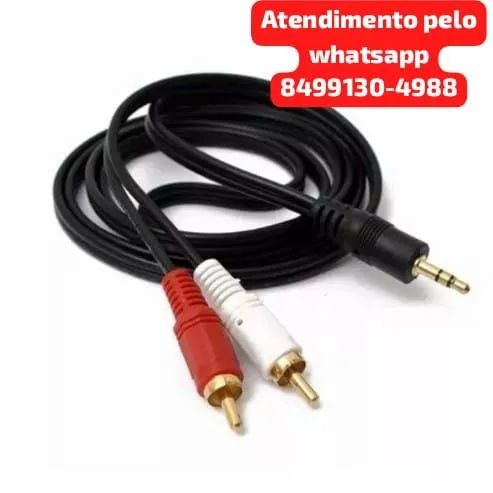 Cabo P2 x RCA para Som 90cm