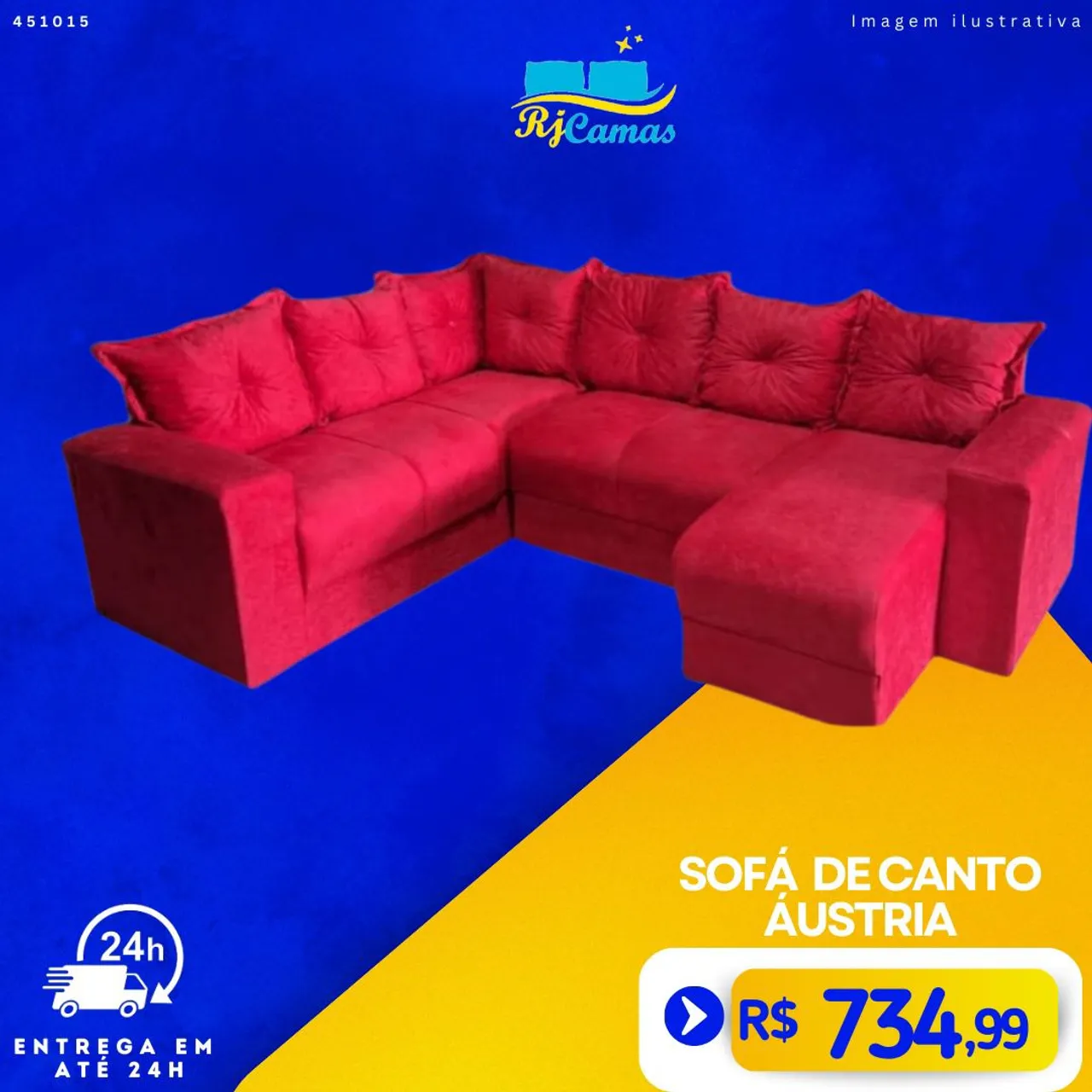 Sofá de Canto Austria - Novo