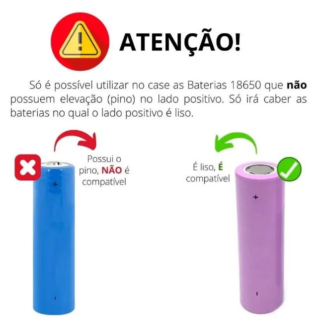 Case Powerbank Usb Para Colocar Até 10 Baterias 18650 (Cor Preto) - Foto 6
