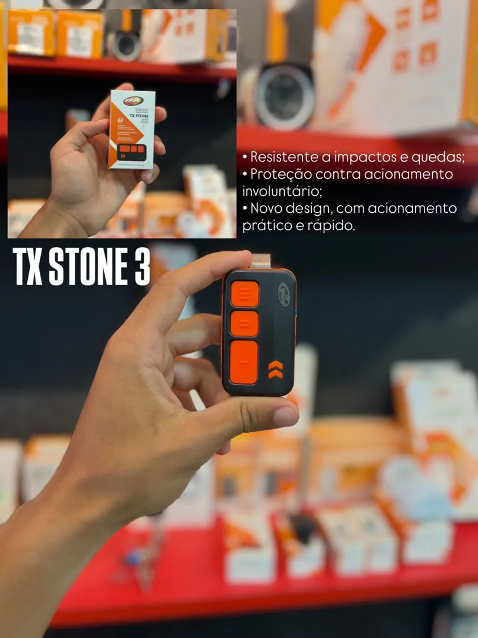 Controle Remoto TX Stone 3 - Segurança e Design!