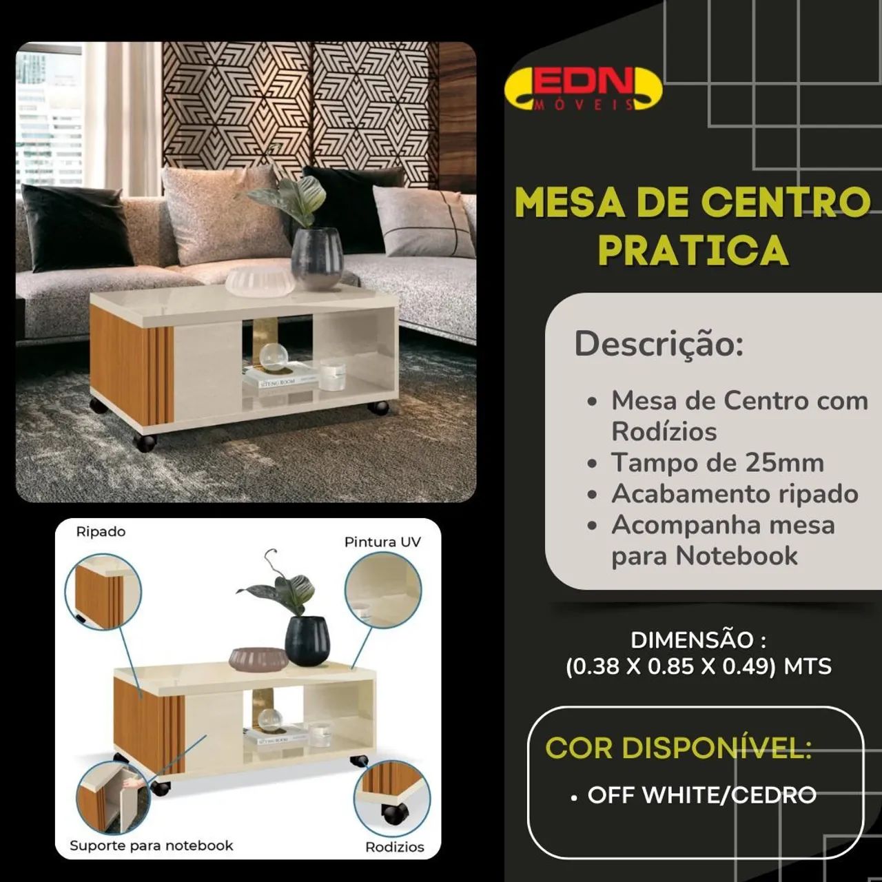 Mesa de Centro Pratica*