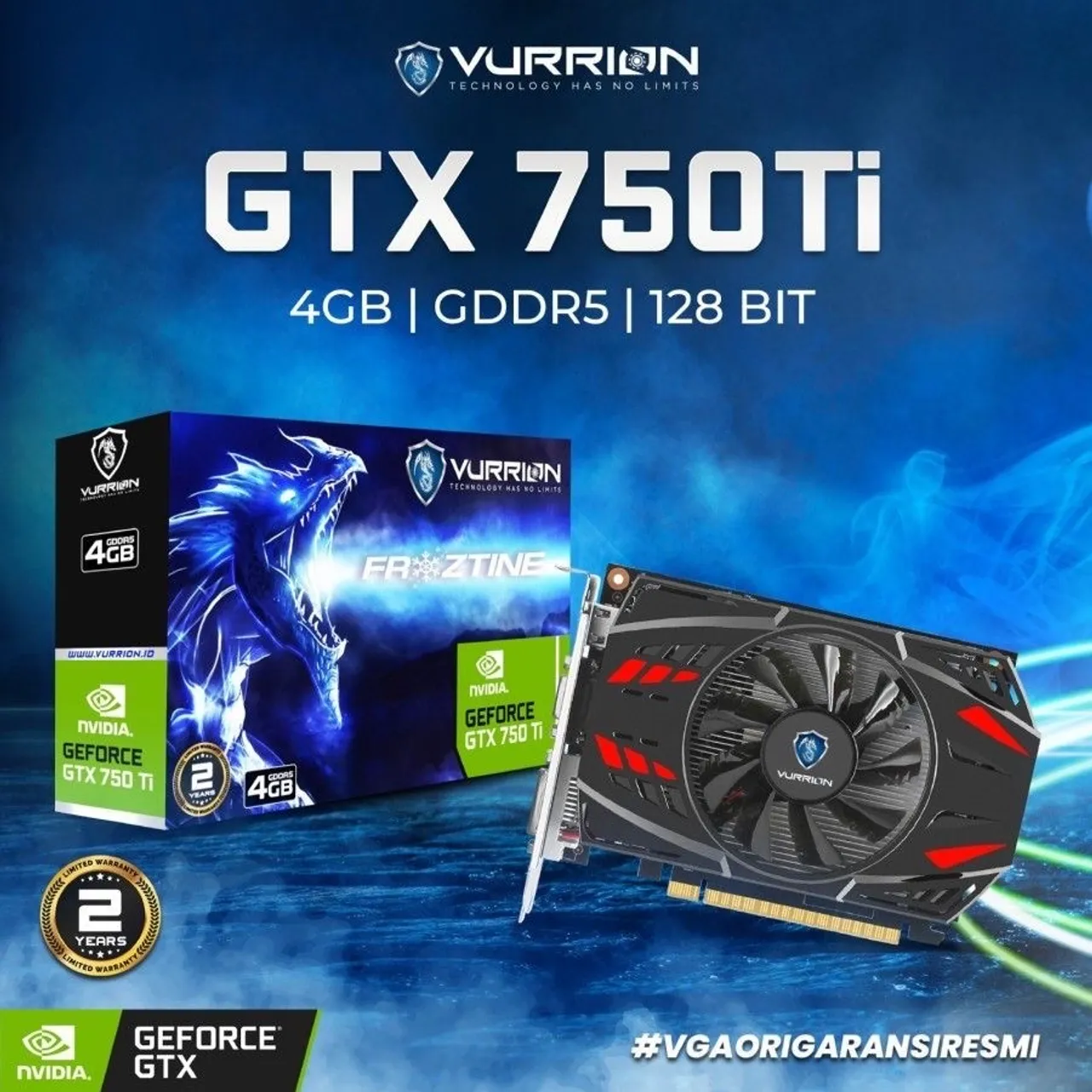 Placa de Vídeo VURRION GTX 750 Ti 4GB GDDR5