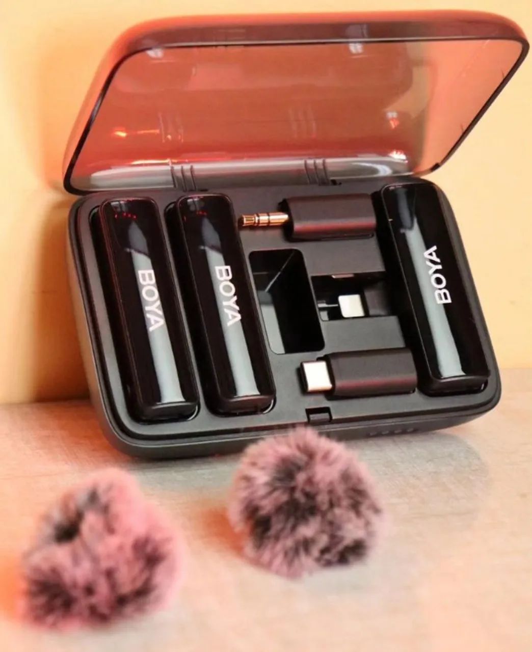 Microfone de Lapela Boya Sem Fio Duplo Boyalink para Iphone Android e Camera - Foto 2