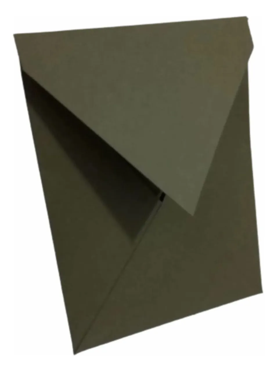 28 Envelopes Bico Verde Oliva 240g 16x22 Vertical