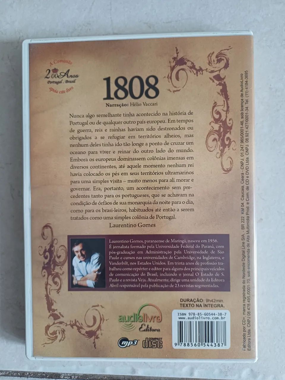 DVD 1808 - Laurentino Gomes - Audiolivro - Foto 3
