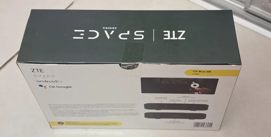 TV Box 4K ZTE Space com Android TV, Chromecast integrado e controle por voz - Zt866  - Foto 2