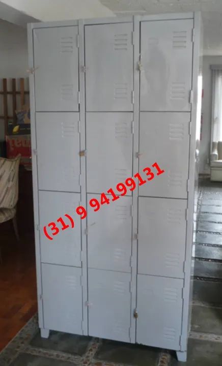 Roupeiro Escaninho para Funcionários 12 Portas Novo Frete Gratis