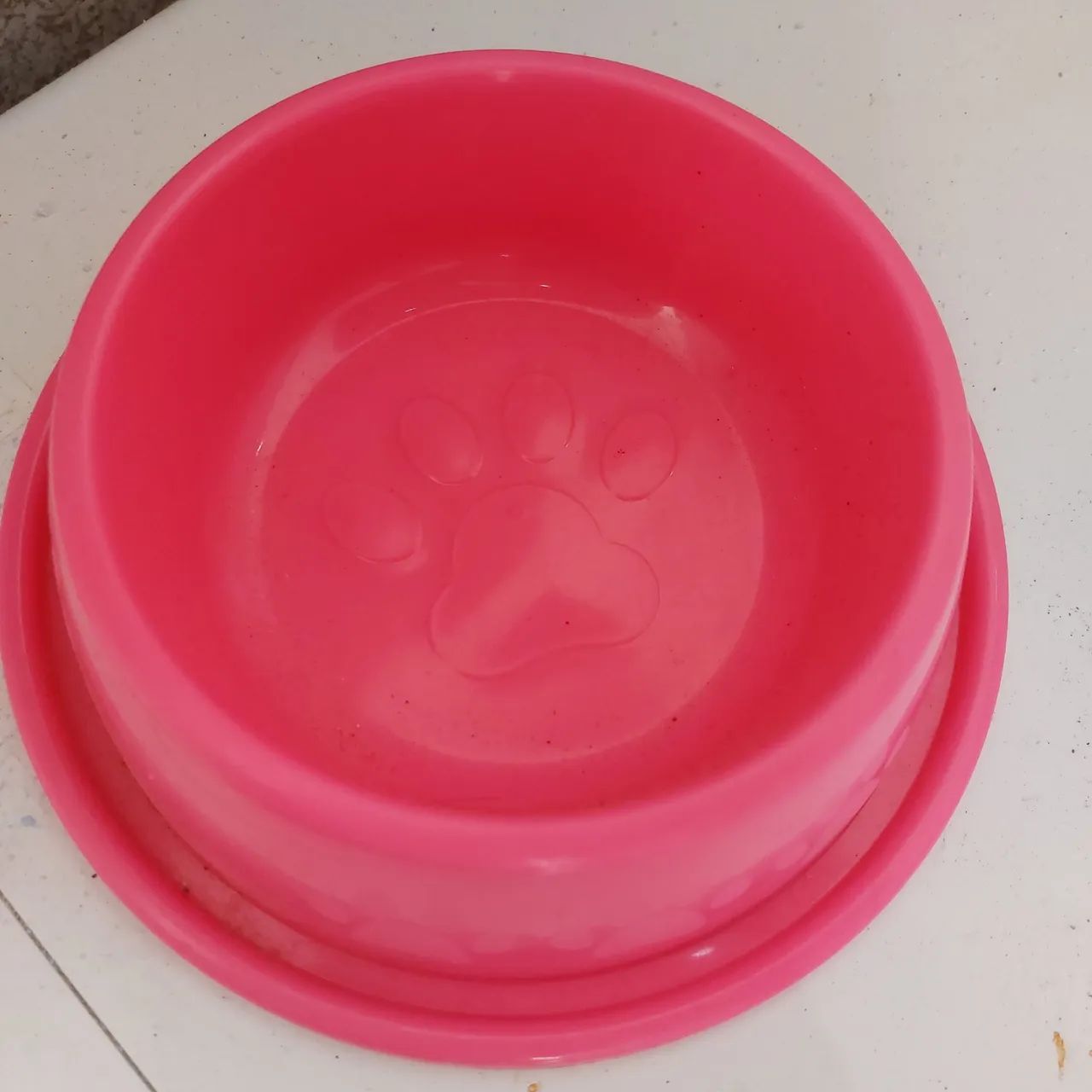 Tigela para Cães Rosa com Patinha media - Foto 2