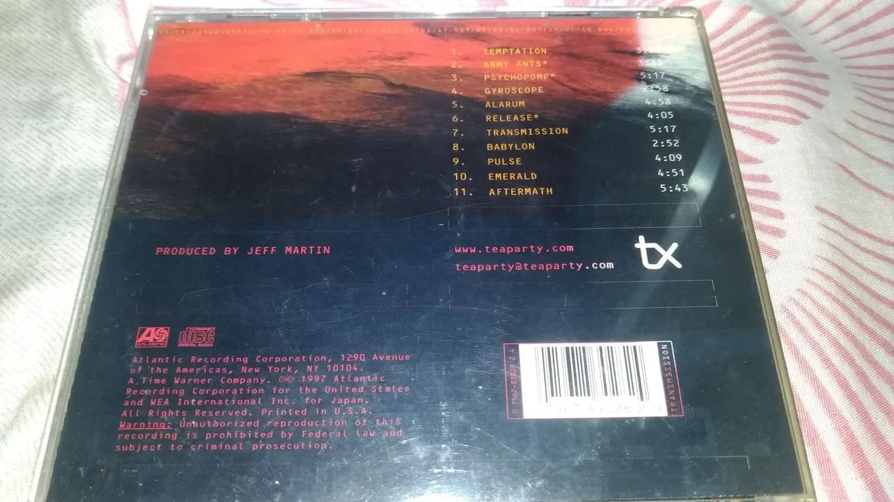 The tea party cd transmission importado - Foto 3