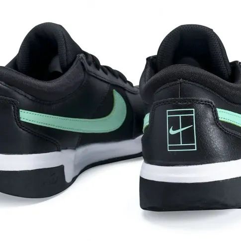 Tênis Nike Zoom Court Lite Preto Branco e Verde 43 Calçados
