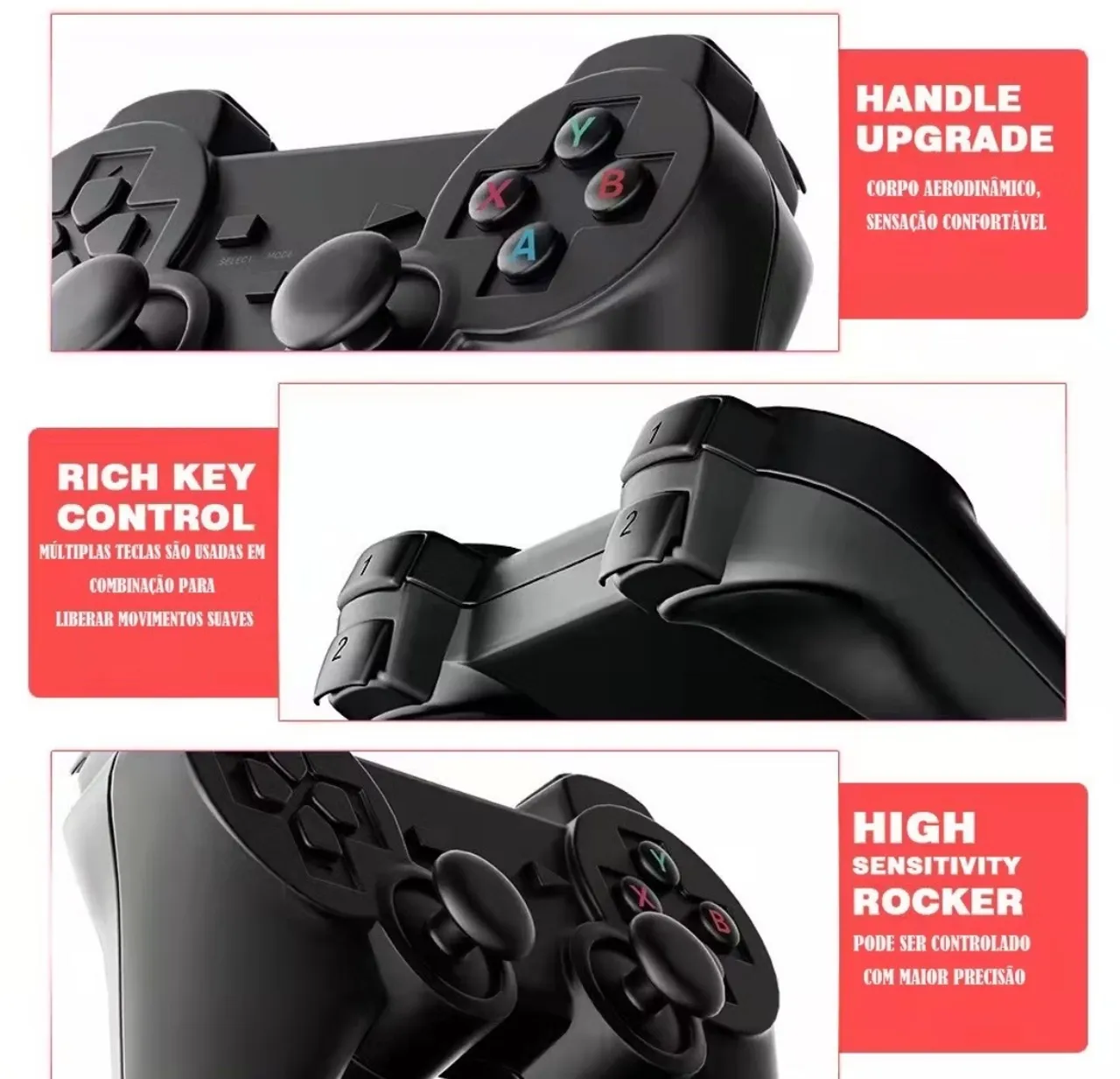 Controle de Vídeo Game - Design Ergonômico e Alta Sensibilidade
