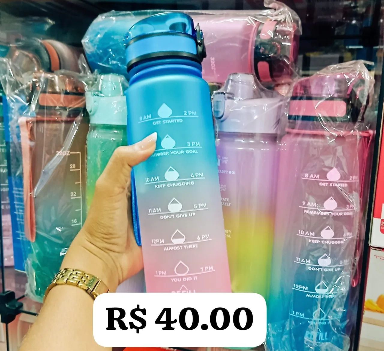 Garrafa de água para acampamento - 32oz