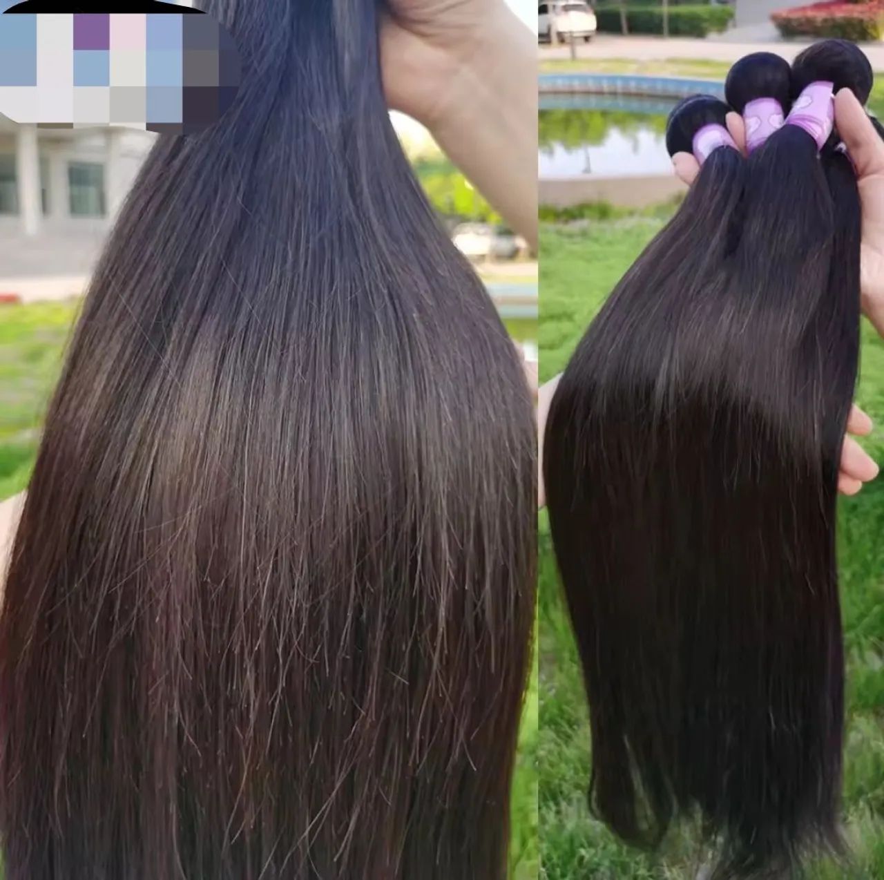 Cabelos longos 40cm escuro  - Foto 4