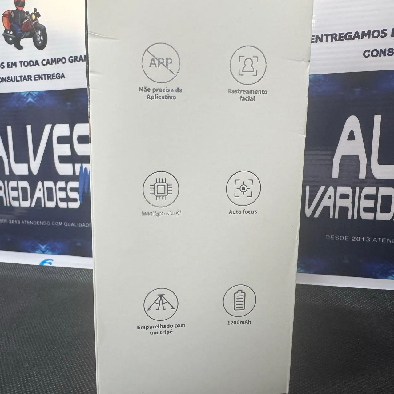 Suporte inteligente com rastreamento facial automático 360° - Foto 2