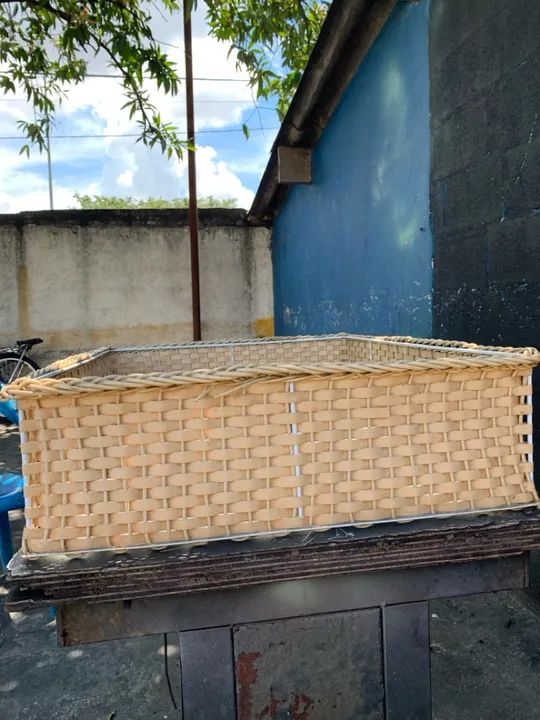 Cesto de vime para restaurante 66cm - Foto 4