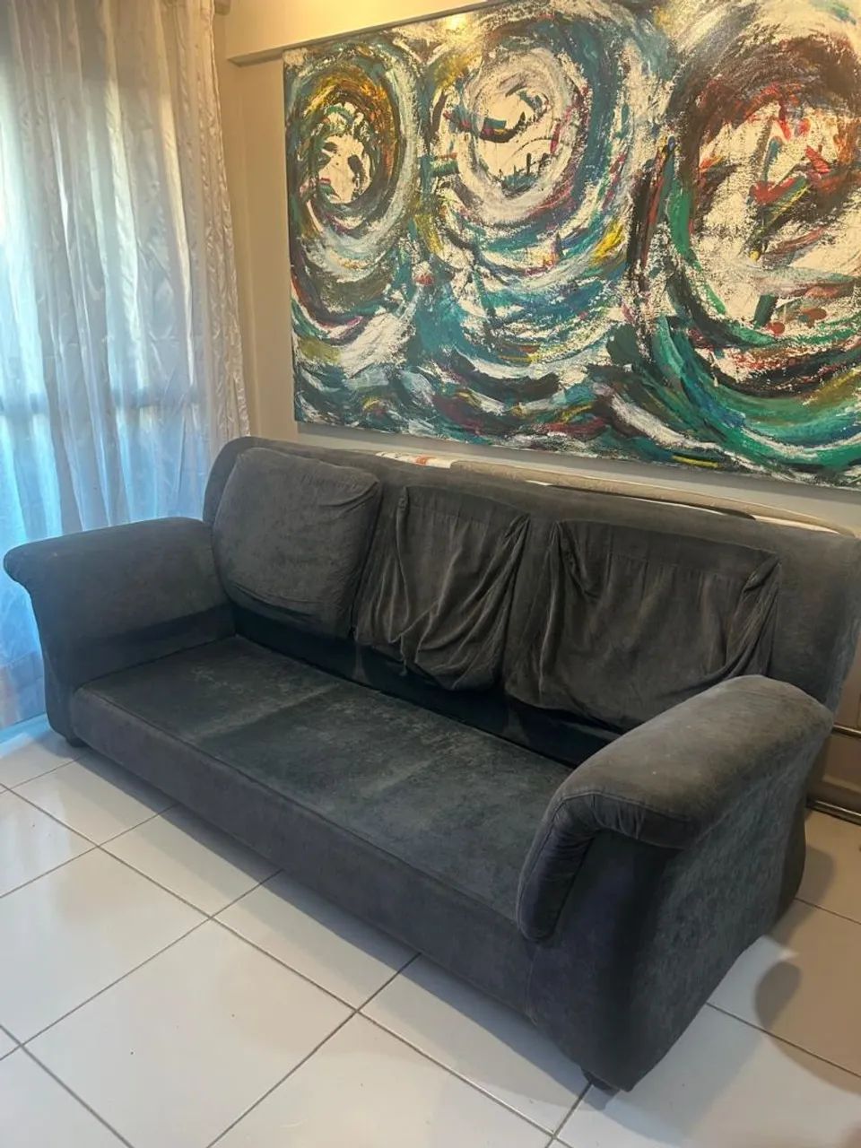 Vendo Sofá Precisando de Reforma (ACEITO PROPOSTA) - Foto 5