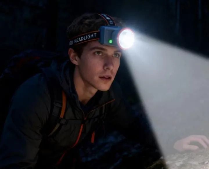 Farol LED Com Zoom Portátil , Lanterna À Prova D'água - Acessórios