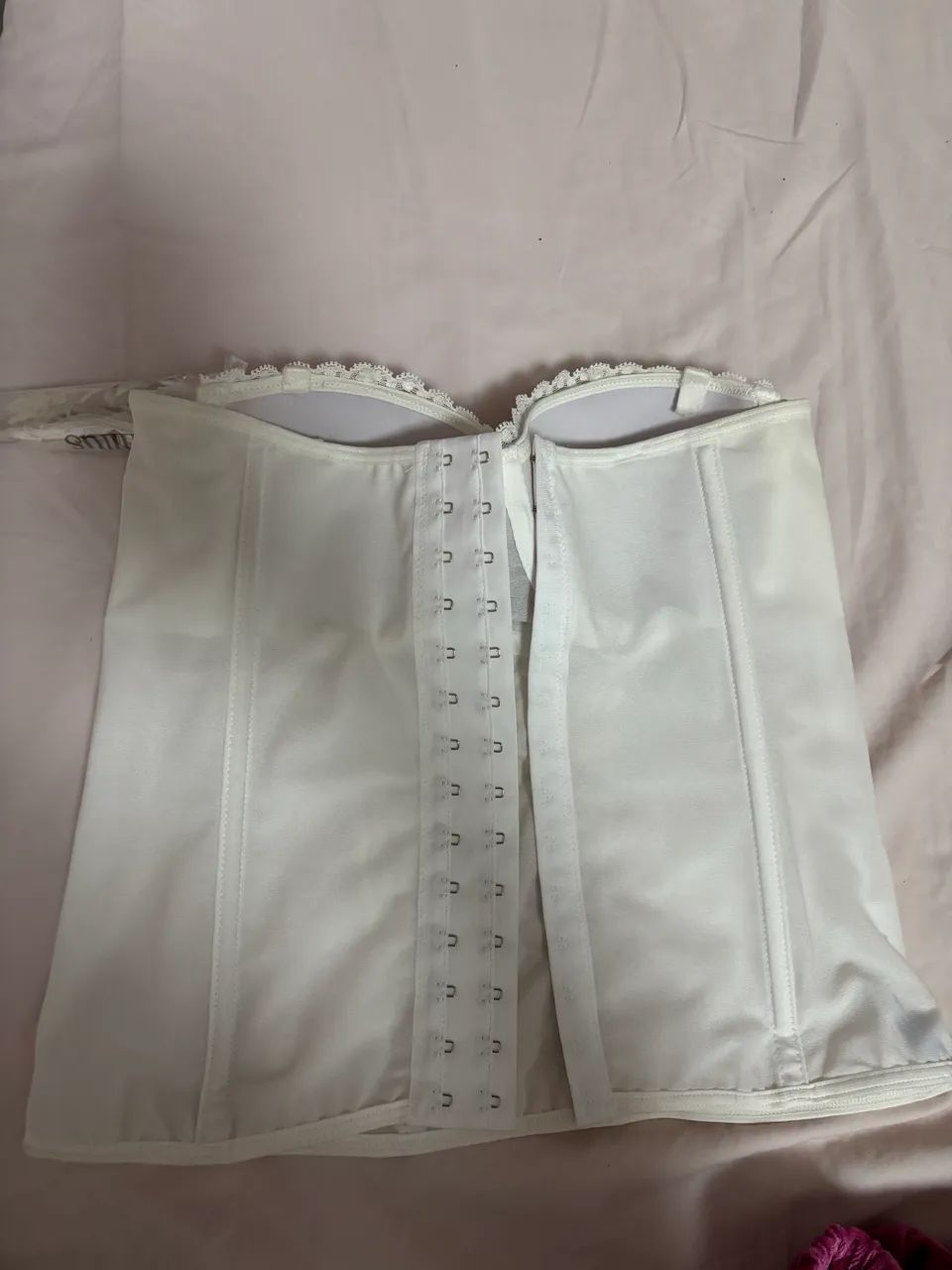 Corset Corselet novo Branco tamanho PP - Foto 3