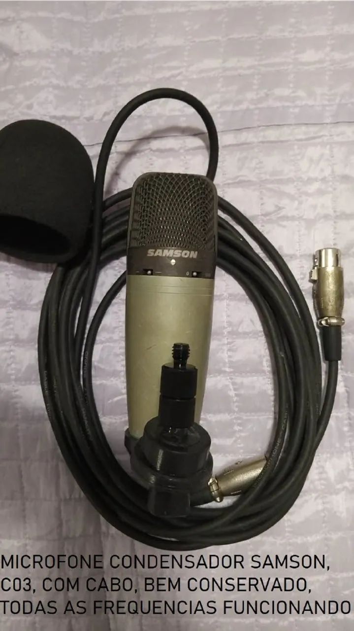 MICROFONE CONDENSADOR SAMSON C03