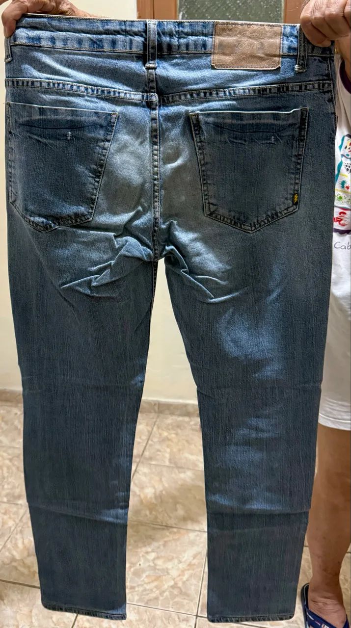CALCA JEANS ZOOMP, ORIGINAL, TAMANHO 38, COM ELASTANO - Foto 2