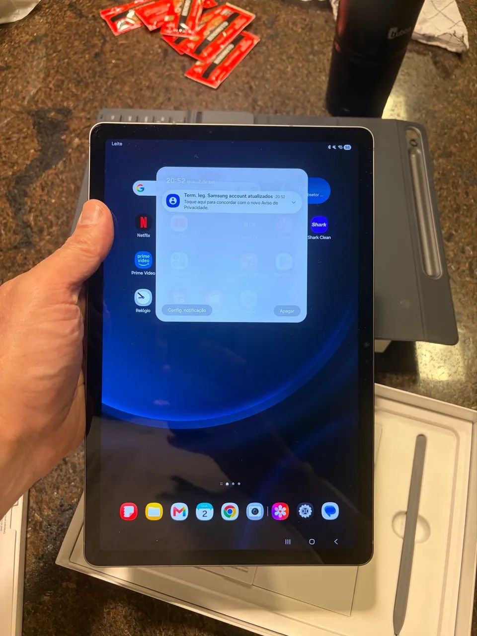 Samsung Galaxy Tab S9 FE + Capa Teclado Original Tablet Android - Foto 4