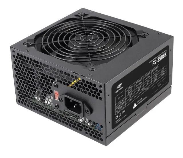 FONTE 350W REAL BIVOLT COM CONECTOR 6+2 PINOS PRA VGA C3TECH PS-350BK - Foto 2