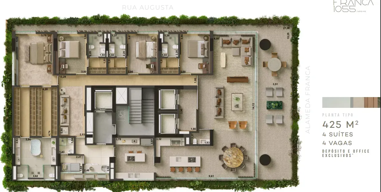 PLANTA 425m²
