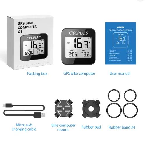 GPS ciclismo Cycplus G1 computador sem fio cronômetro ipx6 à prova d'água - Foto 4