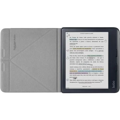 Kobo Libra Colour Preto + Capa Sleepcover Novos Originais Lacrados