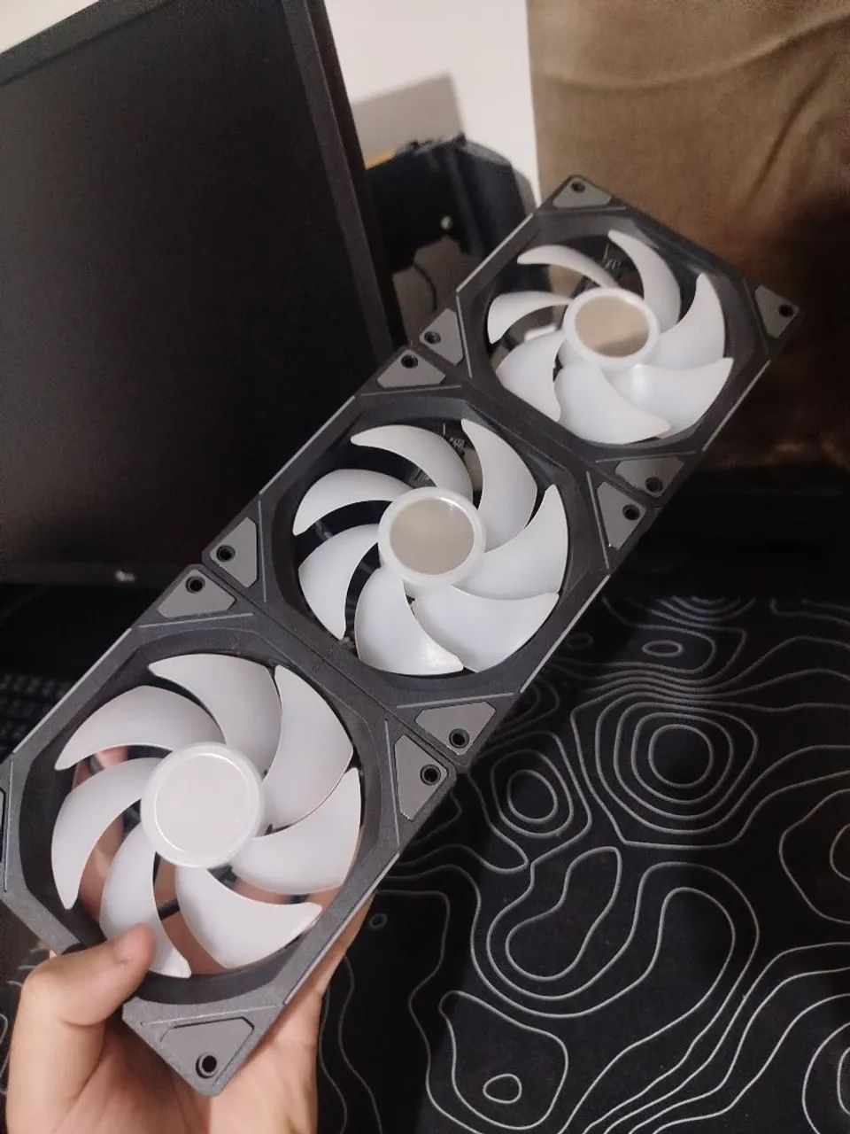 Kit 3 uni fans Teucer Jm-1 Forward Argb 