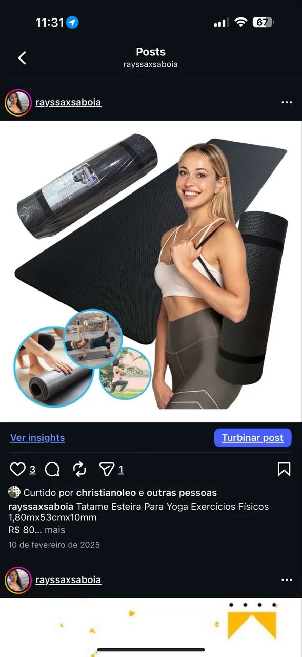 Tapete para yoga