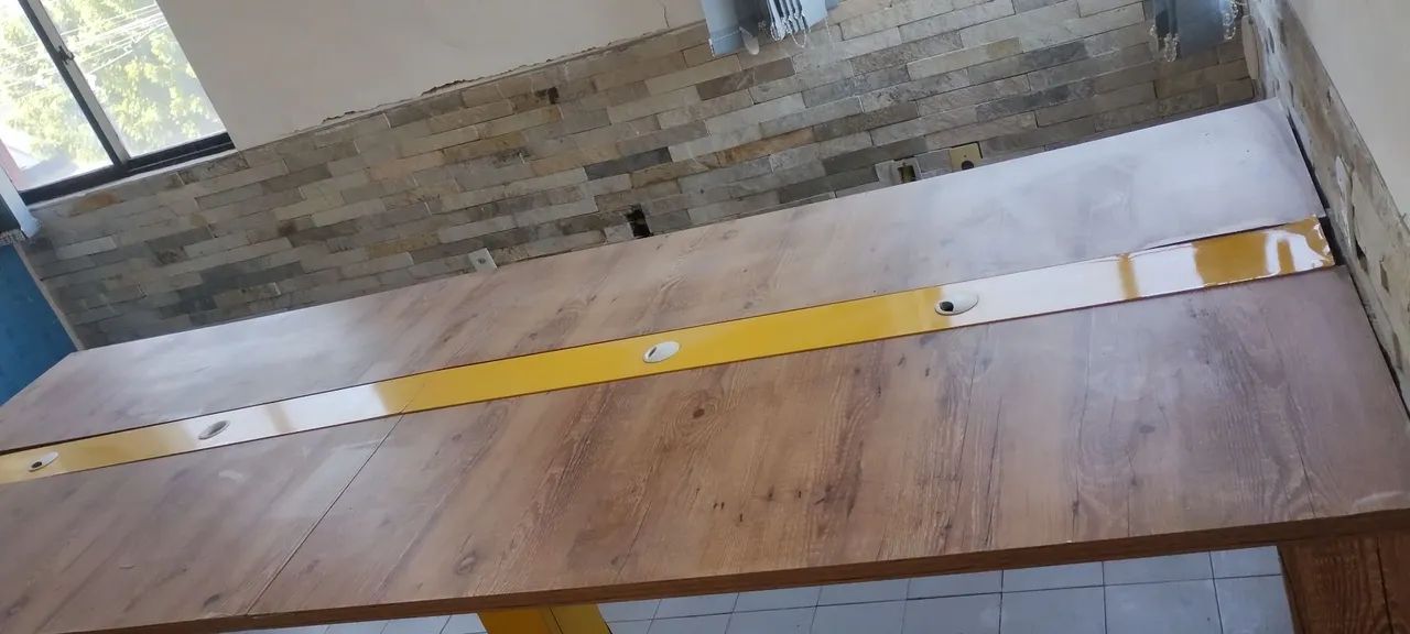 Mesa escritório projetada 3,00m  X 1,20 - Foto 2